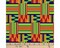 African Kente Squares Cotton Fabric | By the Yard | Sewing and Crafting | 44 inches wide
